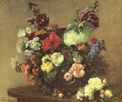 Henri Fantin-Latour Bouquet de Fleurs Diverses Germany oil painting art